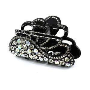 Design de mode évider cheveux griffe paillettes cristal femmes requin Clip coloré diamant mâchoire <span class=keywords><strong>Clips</strong></span> pour cheveux - Product Image 1