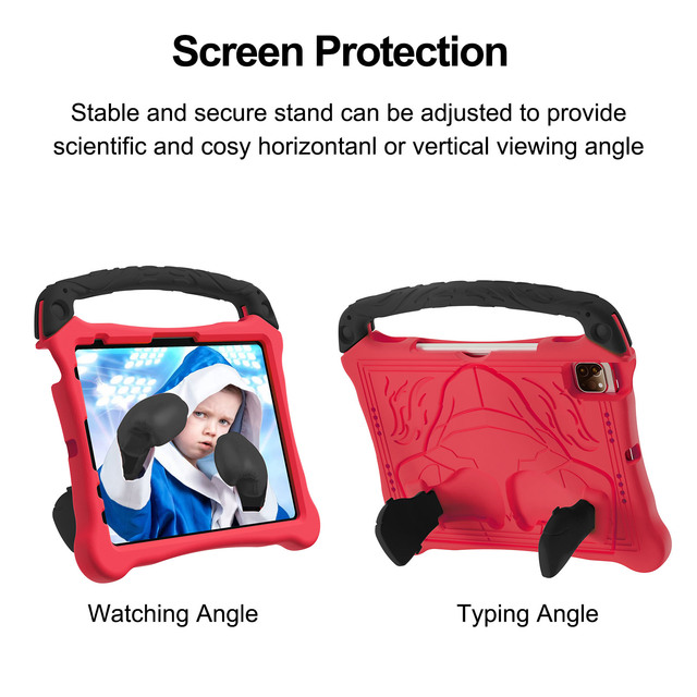 Tablet Shell for iPad Air 11 Inch 4th 5th 6th 7th Gen Heavy Duty TPU Cover with Pencil Slot Classic DesignKids Shockproof Case