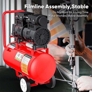 เครื่องอัดอากาศแบบพกพาสำหรับอุตสาหกรรมและงาน DIY มอเตอร์ไร้แปรงถ่าน 800W ความจุถัง 9 ลิตร แบบตั้งตรง 220V ยี่ห้อ Mitsushi รุ่น MYSJ69L - Product Image 2