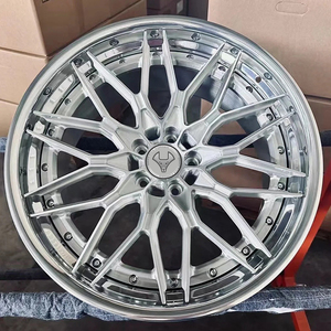Grayfox ล้อปลอมแปลงสีเงิน17-22นิ้วขอบ5X112 5X120สำหรับ <span class=keywords><strong>Mercedes</strong></span>-Benz C Class CLA <span class=keywords><strong>CLS</strong></span> SL 180 200 250 300 - Product Image 1