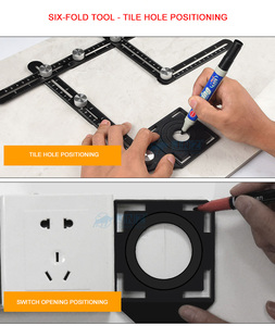 Localisateur <span class=keywords><strong>de</strong></span> trous <span class=keywords><strong>de</strong></span> <span class=keywords><strong>perçage</strong></span>, en alliage d'aluminium, Guide <span class=keywords><strong>de</strong></span> <span class=keywords><strong>perçage</strong></span>, règle d'<span class=keywords><strong>angle</strong></span> <span class=keywords><strong>de</strong></span> <span class=keywords><strong>perçage</strong></span> des trous <span class=keywords><strong>de</strong></span> carreaux, règle <span class=keywords><strong>de</strong></span> mesure, outil <span class=keywords><strong>de</strong></span> <span class=keywords><strong>gabarit</strong></span> <span class=keywords><strong>de</strong></span> moule perforé - Product Image 4