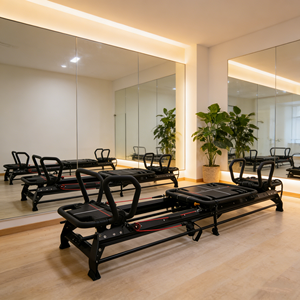 Máquina de <span class=keywords><strong>Pilates</strong></span> Reformer de Aluminio Avanzada para Gimnasios Comerciales y Estudios de Fitness en Casa - Product Image 2