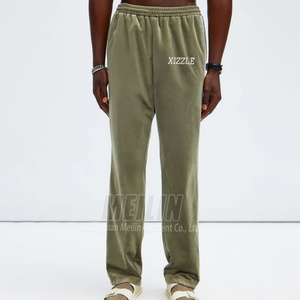Custom Zipper <b>Velvet</b> Tracksuits Two Pieces High Quality Striped <b>Velvet</b> <b>Jacket</b> and Pants Baggy Sweatpants Clothing Manufacturer - Product Image 4