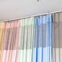 Usine personnalisée Offre Spéciale 100% polyester médical hôpital cloison rideau hôpital rideau pour séparation