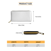 Portefeuille de luxe en cuir PU noir pour femme, avec fermeture éclair RFID, porte-cartes de crédit portable, porte-chéquier, fin et long, à double pli