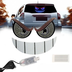 1 Juego de Luces LED Gprgit A806 12V USB con <span class=keywords><strong>Ojos</strong></span> de <span class=keywords><strong>Demonio</strong></span> Animados, Panel de Matriz LED, Nuevas, Luces Interiores Todoterreno, Accesorio para Autos - Product Image 1