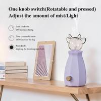 Diffuseur d'huiles essentielles HIITII Pure Aromas - Nébulisation sans eau, rechargeable, éclairage LED, portable pour la maison, l'hôtel, cadeau
