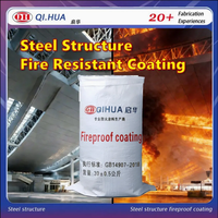 Revêtement ignifuge non-intumescent pour l'intérieur, peinture ignifuge pour structure en acier, protection passive contre le feu, 25 kg/sac