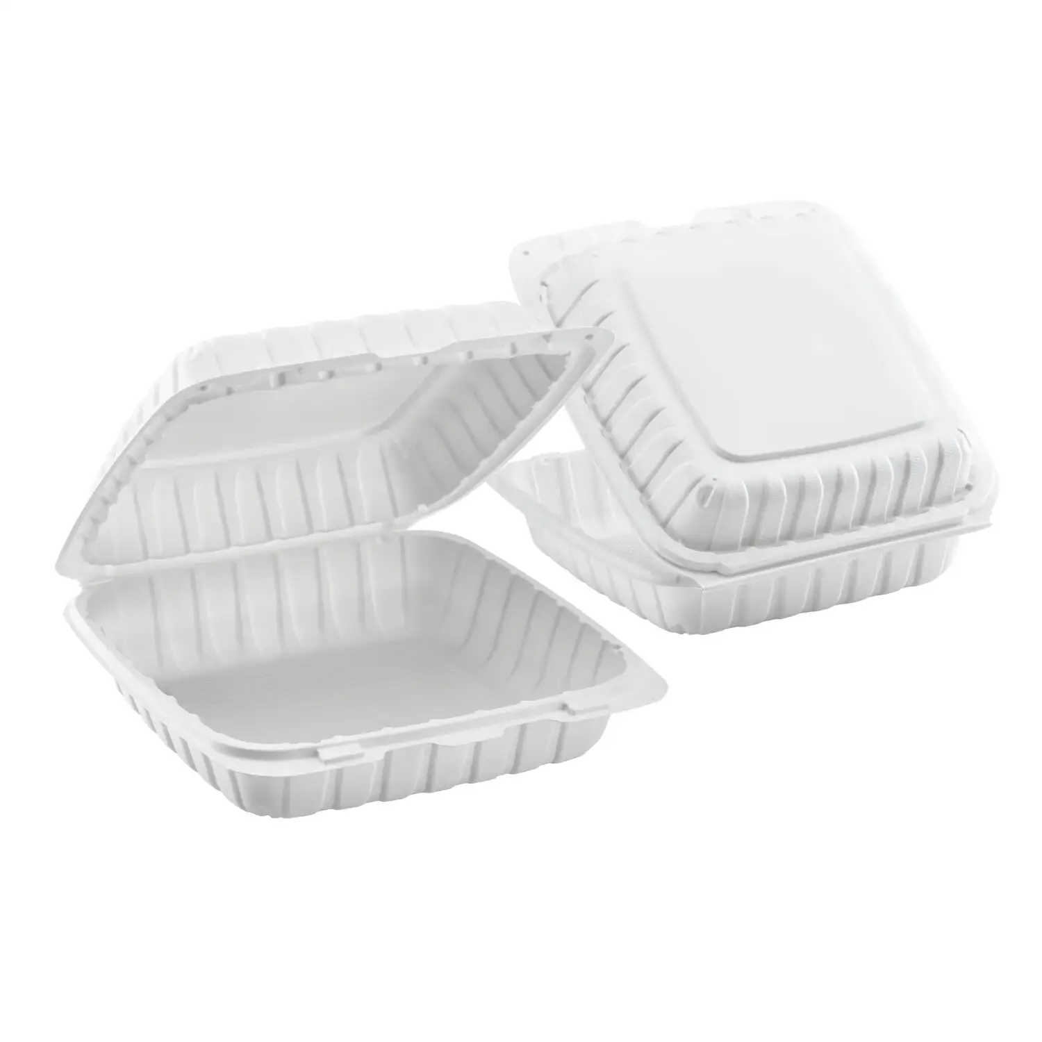 حاوية طعام Mfpp بلاستيكية للاستخدام مرة واحدة 9 بوصة مفصلية حاويات بلاستيكية شفافة سوداء مفصلية حاوية إخراج