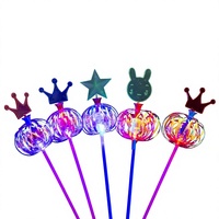Baguette Magique à Ruban Torsadé, Bâton Fluorescent LED pour Bulles de Savon, Baguette à Bulles Lumineuse Arc-en-ciel Torsadable, Cadeaux de Fête