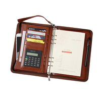 Dameron promend proms — cartable professionnel en PU, classeur et organisateur, pour Business, Interview/reprise de documents, avec pince, format A4