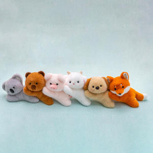 Set di Peluche Animali Sdraiati - Agnello, Cane, <span class=keywords><strong>Volpe</strong></span> e Koala Super Morbidi, Compagni da Scrivania, Decorazione Carina e Rilassante per Casa e Ufficio - Product Image 4