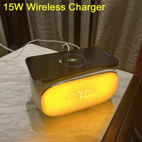 Sunrise Wecker Sunrise Simulation Weck licht Drahtloses Ladegerät BT Lautsprecher White Noise Machine Nachtlicht Ideale Geschenke