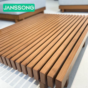 طقم أريكة خارجي للفنادق الحديثة، أريكة فاخرة خارجية للفلل، أريكة حديقة، طقم أثاث فناء خارجي، أثاث منتجع خارجي من خشب الساج - Product Image 6