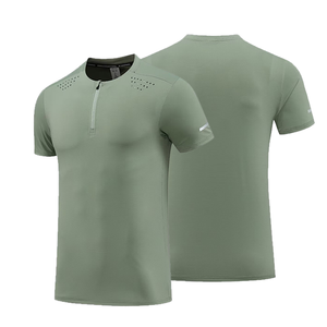 เสื้อยืดกีฬาผู้ชาย Kable New Solid แห้งเร็ว น้ำหนักเบา สวมใส่สบาย เหมาะสำหรับวิ่งและเล่นบาสเก็ตบอล แขนสั้น ผลิตจากโพลีเอสเตอร์ผสมสแปนเด็กซ์ - Product Image 1