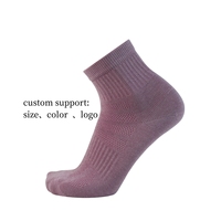 Personnalisez votre propre logo sur des chaussettes de sport unisexes avec impression numérique pour l'automne - Respirantes et antibactériennes