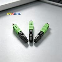 Conector de Montaje Rápido SC APC para Ingeniería de Redes de Fibra FTTH, Conector Rápido de Fibra Óptica