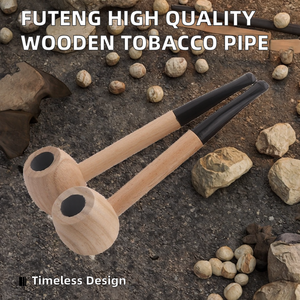 Pipa de Fumar de Madera Lacada de Alta Calidad Futeng, Estilo Clásico, Tipo Libre, Color Sólido, Pipa de Tabaco para Viajes y Fiestas, Venta al por Mayor - Product Image 2