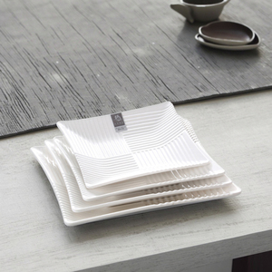 <span class=keywords><strong>Platos</strong></span> de <span class=keywords><strong>Pasta</strong></span> cuadrados de melamina profunda, <span class=keywords><strong>platos</strong></span> de cena únicos - Product Image 3