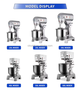เครื่องผสมแป้งขนมปังแบบตั้งอัตโนมัติเครื่องทำเบเกอรี่อุตสาหกรรม10L ทางการค้ากับ30L - Product Image 4