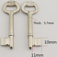 Clé vierge en alliage de Zinc, 1 pièce, clé de porte, normale, bonne qualité