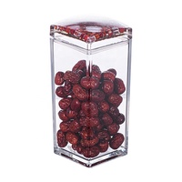 Oneup-grande bouteille de bonbons carrée à Injection de 5831/900ML, bac de rangement scellé en plastique, récipient pour les biscuits, pot en acrylique étanche