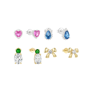Nuevo Diseño S925, Pendientes de Plata de Ley con Gema en Forma de Corazón, Diamantes Clásicos Franceses de Lujo, Pendientes Versátiles para Mujer - Product Image 1