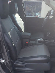 Housses de siège en cuir artificiel sur mesure pour Nissan Frontier Crew Cab 2005-2021, ensemble complet toutes saisons, 5 places - Product Image 6