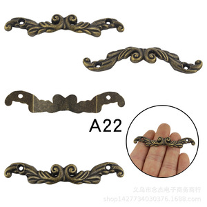 Poignées de tiroir de style antique en alliage de zinc, forme de barre, design traditionnel pour meubles, poignées de porte d'armoire A21A22 - Product Image 5
