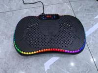 Appareil de fitness à usage domestique avec plaque vibrante verticale et fonction de bande lumineuse ambiante 5 couleurs