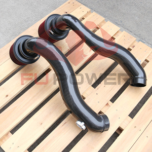 BMWドライカーボンファイバー空気取り入れ口X5m X6m F85 F86カーボンファイバーチューブ用 - Product Image 2