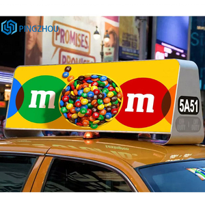Écran LED de toit de <span class=keywords><strong>taxi</strong></span> double face imperméable P5p2.5 pour publicité automobile, écran LED de toit de voiture, contrôle Wifi 4G - Product Image 1