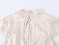 Robe mini moulante chic et décontractée pour femme, nouvelle collection été 2026, style rétro, sans manches, avec col montant.