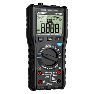 Multímetro Digital DM100A con Rango Automático, 10000 Lecturas, Medidor de Ohmios, Voltios y Capacitancia - Product Image 1