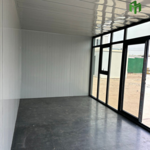 Contenedor Moderno Blanco Transpirable de 20 Pies, Oficina, Hogar, Hotel, Cafetería, Estudio, Villa, Edificio, <span class=keywords><strong>Casa</strong></span> Contenedor con Muro Cortina de Vidrio - Product Image 3