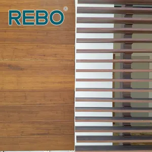 Paneles de pared de bambú decorativos para exteriores, de fácil instalación
