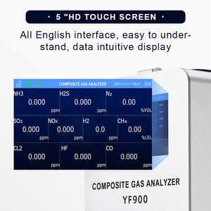 Detector de Gás Portátil VOC CO CO2 <span class=keywords><strong>NO2</strong></span> SO2 CLO2 com Suporte para Integração de Múltiplos Parâmetros, Analisador de Gases Tóxicos e Nocivos - Product Image 5