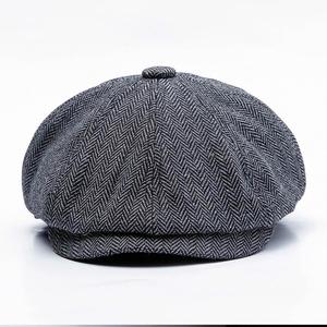 Wholesale Newsboy Cap 8 Panels Warm Beret Hat for Men and Women Fall Autumn Winter Outdoor Casual Resort Sports Warm Dress - Product Image 6