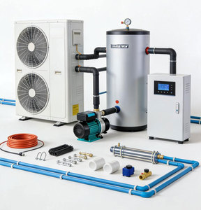 Système <span class=keywords><strong>d</strong></span>'eau chaude à pompe à chaleur en acier inoxydable à économie <span class=keywords><strong>d</strong></span>'énergie avec garantie <span class=keywords><strong>d</strong></span>'un an, faible bruit (50 dB) pour partenaires étrangers - Product Image 1