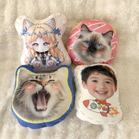 Coussin en peluche personnalisé avec photo d'animal de compagnie 45x45cm 18x18in Chien Chat Personnalisé Utilisation à domicile et à l'hôtel Anti-bactérien Écologique