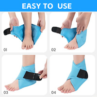 Enveloppe de glace pour le soulagement de la fasciite plantaire, compresses de glace pour la cheville, éligibles au FSA pour les blessures, enveloppe réutilisable de gel froid pour entorse de la cheville