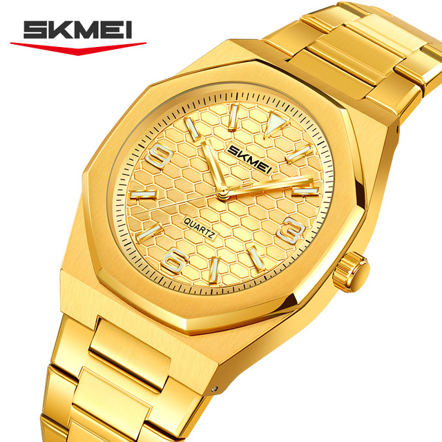 Fashion SKMEI 2657 Men's Quartz Watch Luxury 3ATM Waterproof Watch for Men Stainless Steel Band Casual Business Male Wristwatch