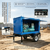 Support de fixation robuste pour groupe électrogène sur chariot d'usine avec roues