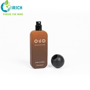 "Tùy chỉnh sang trọng 50ml <span class=keywords><strong>Gradient</strong></span> Nâu gỗ-nắp phun nước hoa chai với vòng cho Bóng cap" - Product Image 2