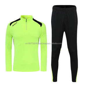 Conjunto de Jersey de Fútbol de Manga Larga con Media Cremallera y Pantalones Largos, Estampado, Transpirable, para Niños y Niñas, Traje Deportivo, Ropa de Entrenamiento para Adolescentes - Product Image 4