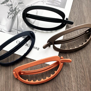 กิ๊บหนีบผมพลาสติกเปล่าสำหรับผู้หญิงกิ๊บหนีบผมแบบเรียบง่ายอุปกรณ์ทำผมแบบ DIY สำหรับผมหางม้าของ2023 - Product Image 6