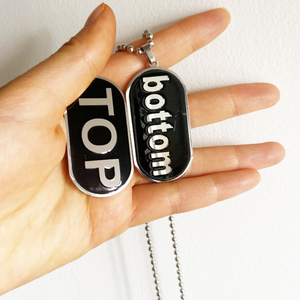 24 pulgadas superior o inferior cómico Gay Pride collar de perro negro collar de acero inoxidable joyería <span class=keywords><strong>LGBT</strong></span> Pride collar - Product Image 1