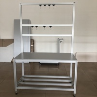 Tables de travail en alliage d'aluminium pour ligne de montage industrielle
