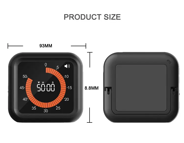 工場直販ボタンスマートキッチンタイマー小型デジタルカウントダウンタイマーカスタムデスクトップ配置表示タイマー