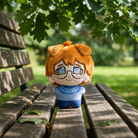 Peluches personnalisées OEM/ODM sur le thème des jeux d'anime, avec logo brodé, figurines de dessins animés, jouets doux, faible MOQ pour cadeaux d'affaires